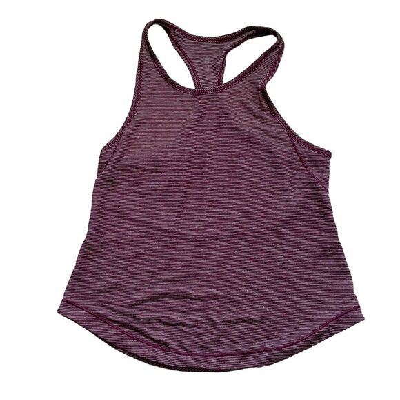 Lululemon Womens Lightweight Striped Racerback Athletic Tank Top - Picture 1 of 4